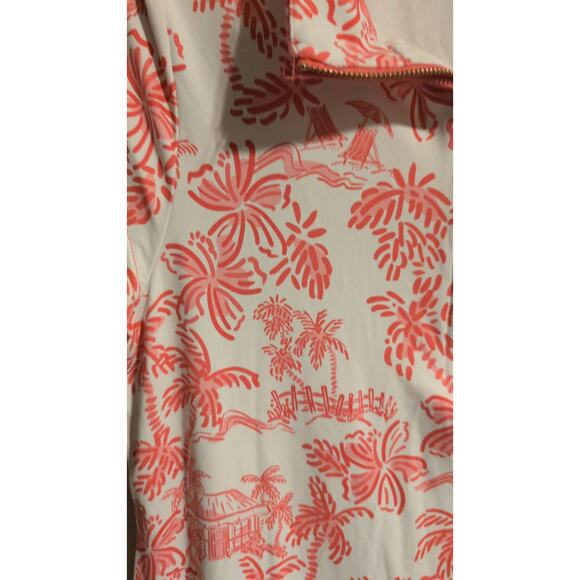 Mary Square Sleeveless Collared Dress/Top Pink & White Size M - Picture 3 of 5